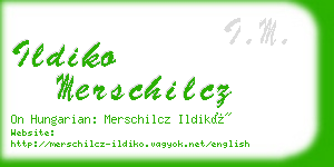 ildiko merschilcz business card